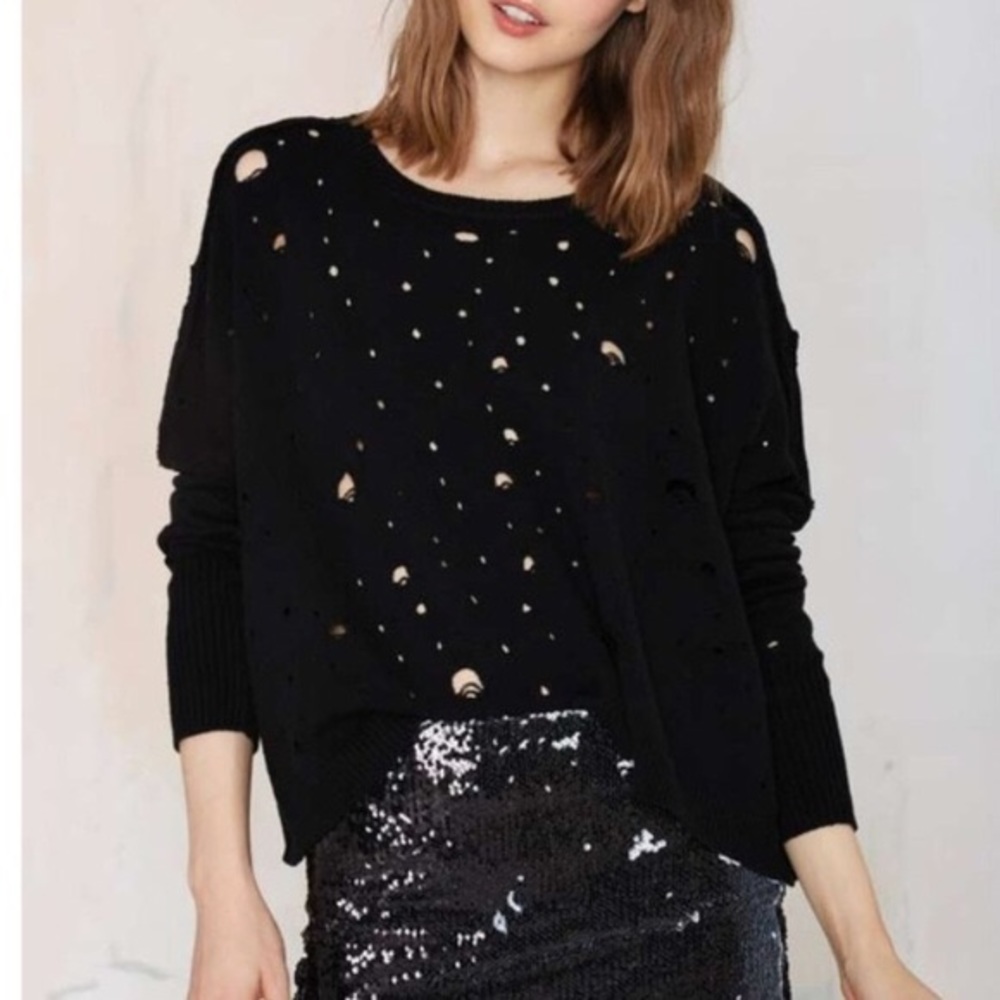 Nasty gal sweater with holes